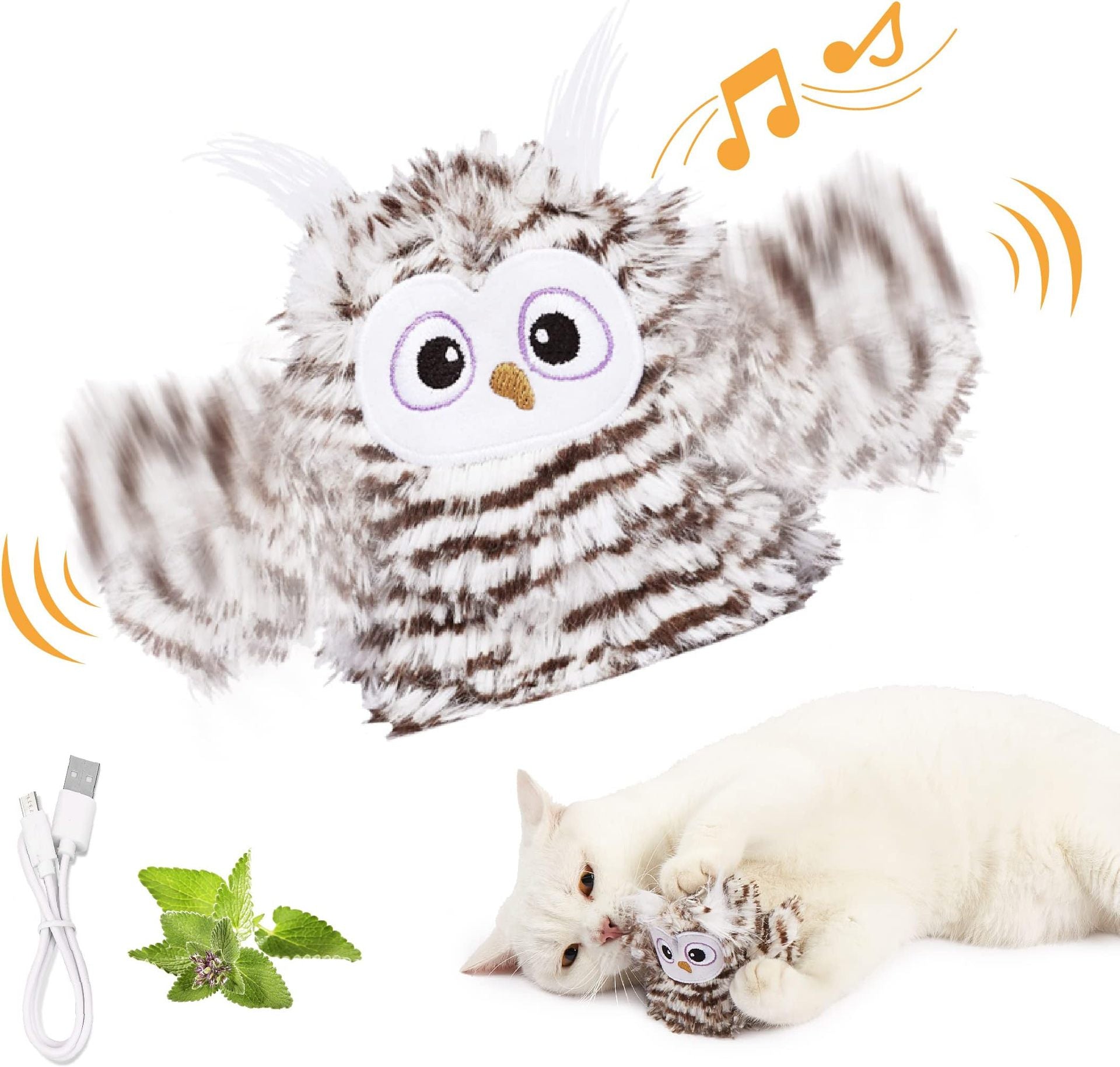 Interaktiver Plüschvogel für Katzen