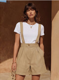 Boho-Chic Latz-Shorts für Damen
