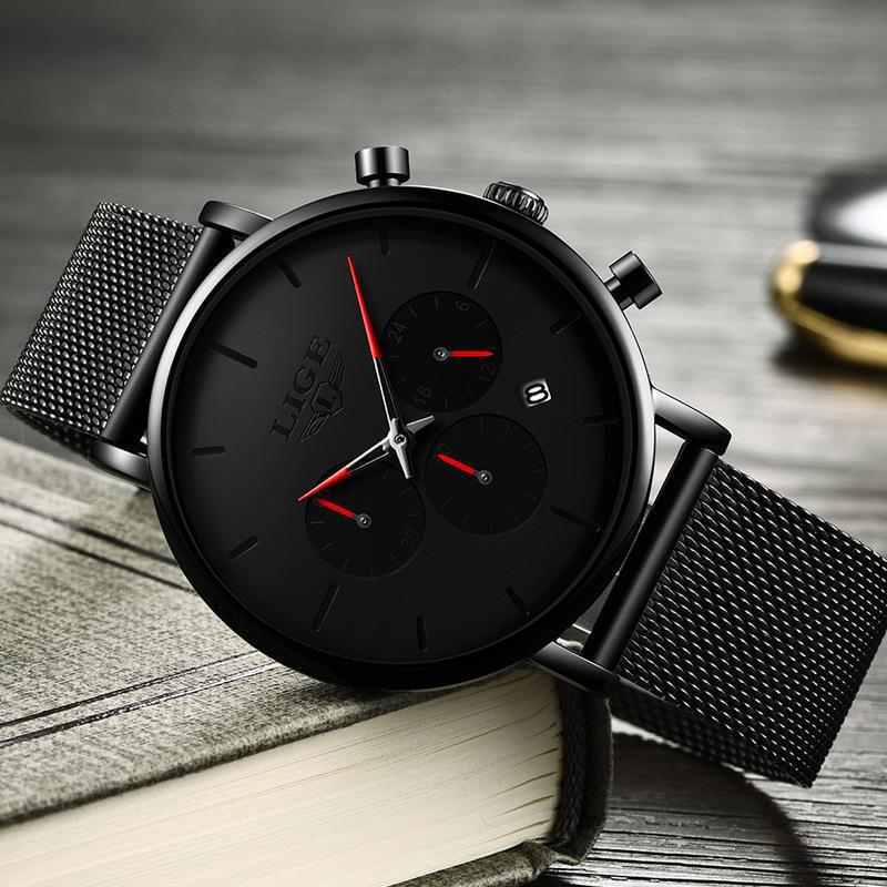 Mesh-Armband Uhr, wasserabweisend, Quarz – Bild 3 | LuxeStyle