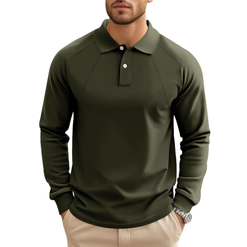 Polohemd Langarm für Herren – Bild 6 | LuxeStyle