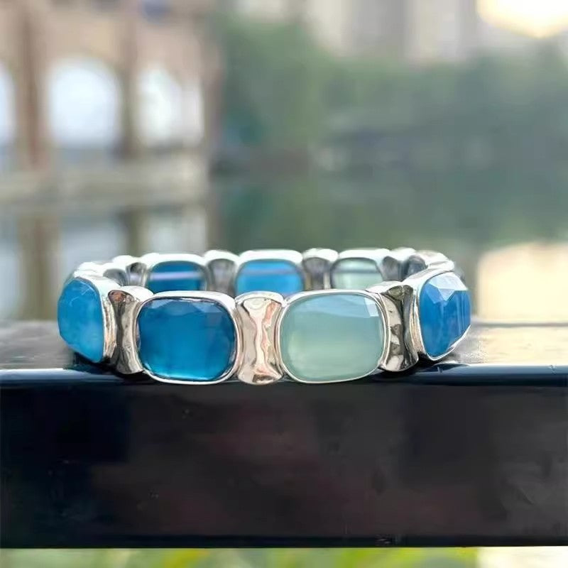 Retro Armband mit blauem Saphir – Bild 2 | LuxeStyle