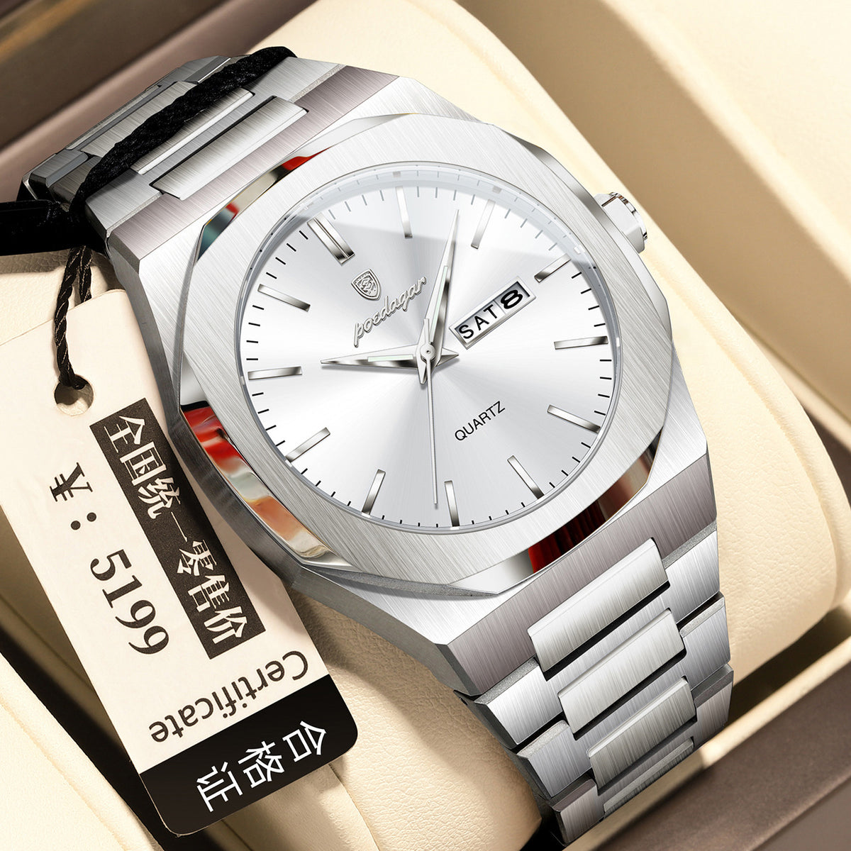 Männer-Wasserdichte Leuchtende Quarz-Uhr – Bild 4 | LuxeStyle