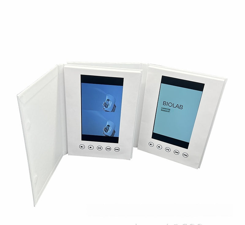 Video-Buch mit Hardcover und 7-Zoll-Display
