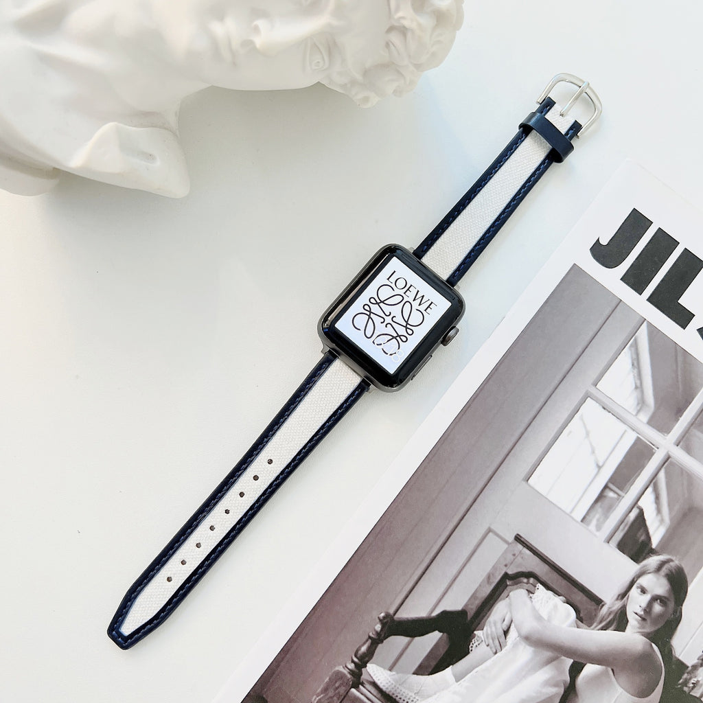 Koreanisches Canvas-Lederarmband für Apple Watch – Bild 9 | LuxeStyle