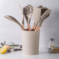 Silikon Küchenhelfer-Set mit Holzgriff – Bild 1 | LuxeStyle