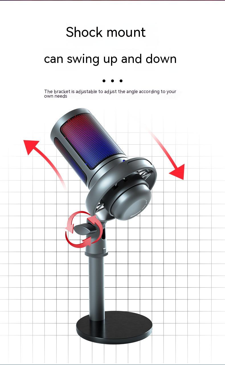 Kondensator-Mikrofon mit RGB-Beleuchtung