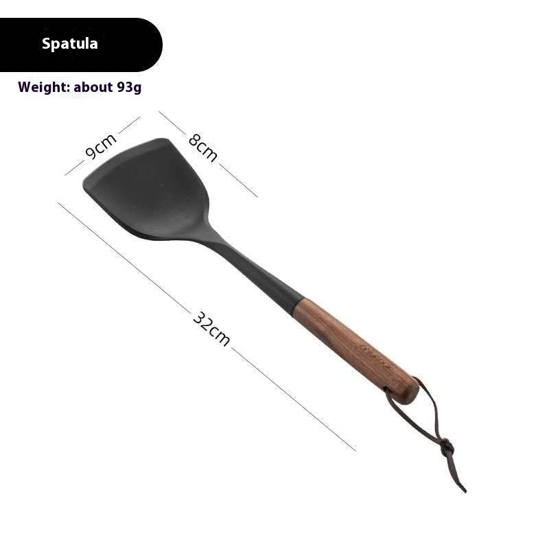 Silikonspatel mit Holzgriff