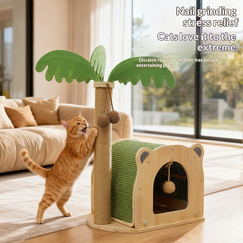 Kokosnussbaum Katzenbett mit Klettergerüst