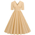 Vintage Maxi-Kleid mit Taillengürtel – Bild 1 | LuxeStyle