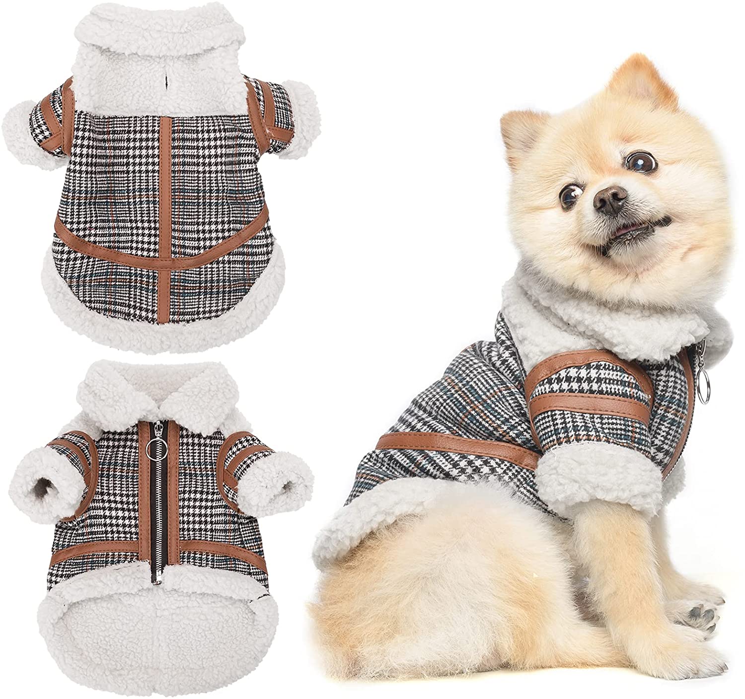 Karierte Hundekleidung
