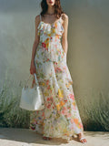 Sommerkleid mit Blumenprint und Chiffon-Lagen – Bild 7 | LuxeStyle