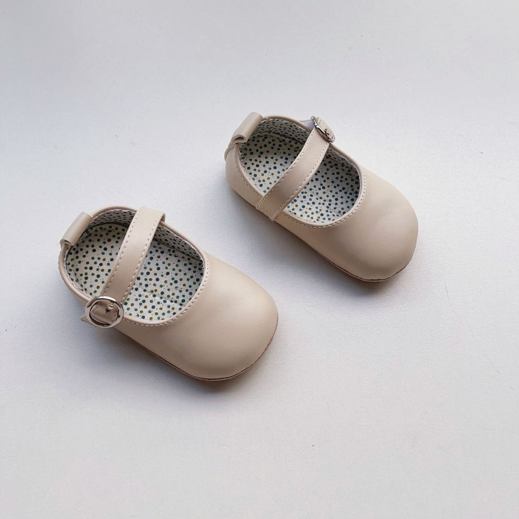 Warmes Velcro-Leder-Schuh für Baby Mädchen