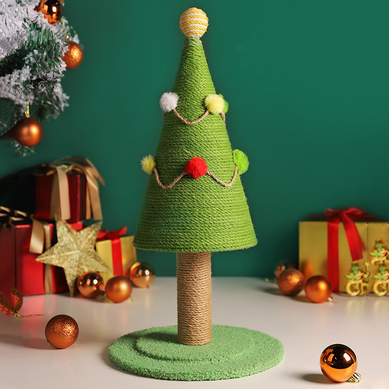 Minimalistischer Katzen-Kletterbaum Weihnachten