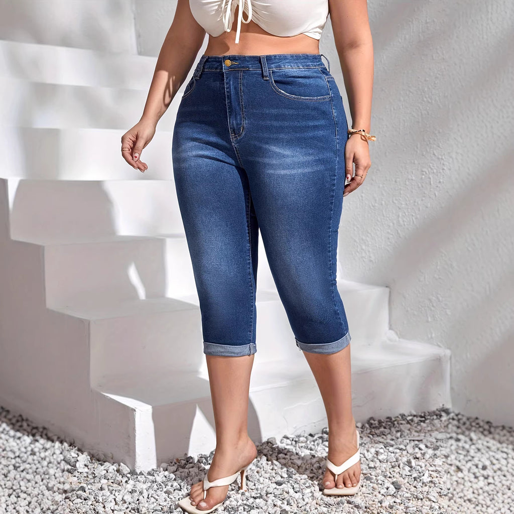Vielseitige Cropped Jeans mit hohem Stretch