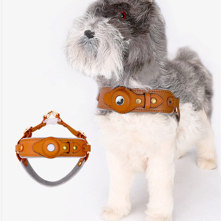 Hunde-Brustgeschirr mit AirTag-Halterung & Leine – Bild 2 | LuxeStyle