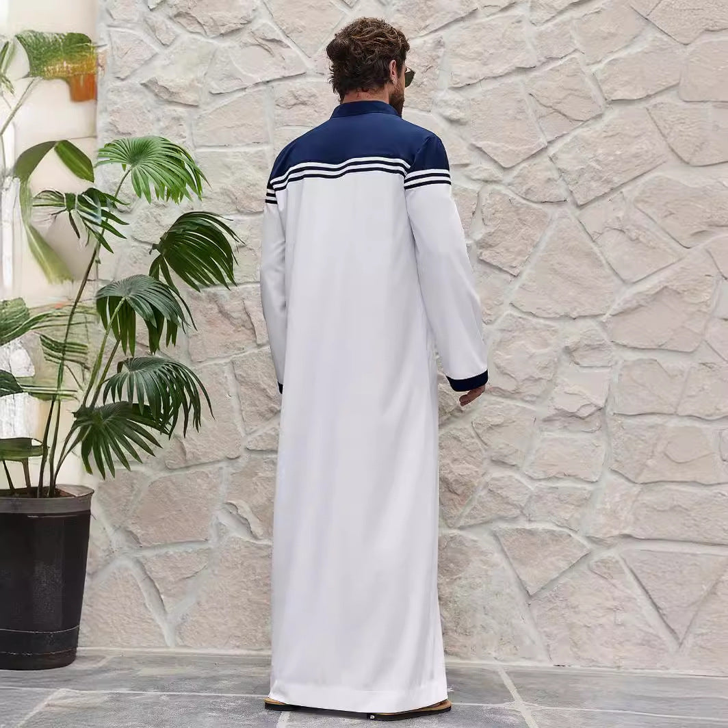 Preppy Hemd-Robe mit Farbkontrast – Bild 2 | LuxeStyle
