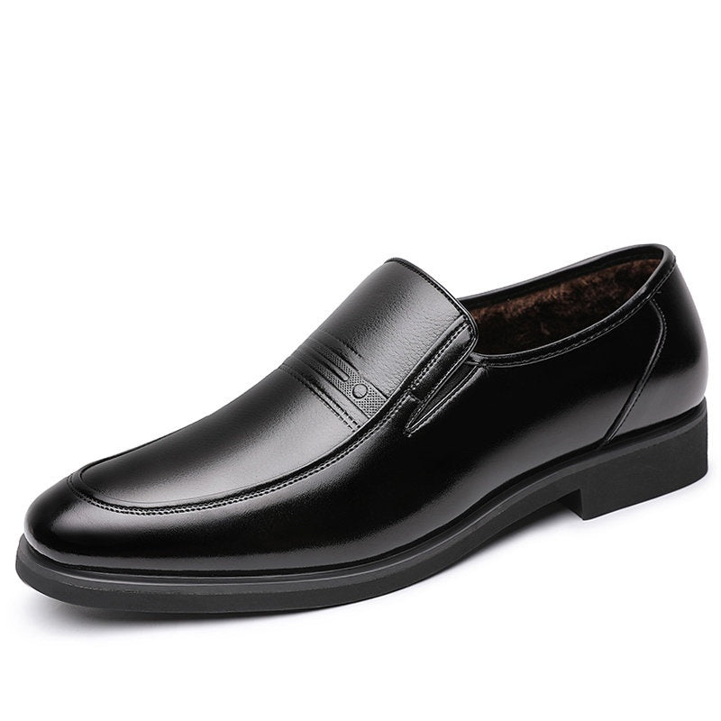 Herren Leder Slipper mit weicher Sohle