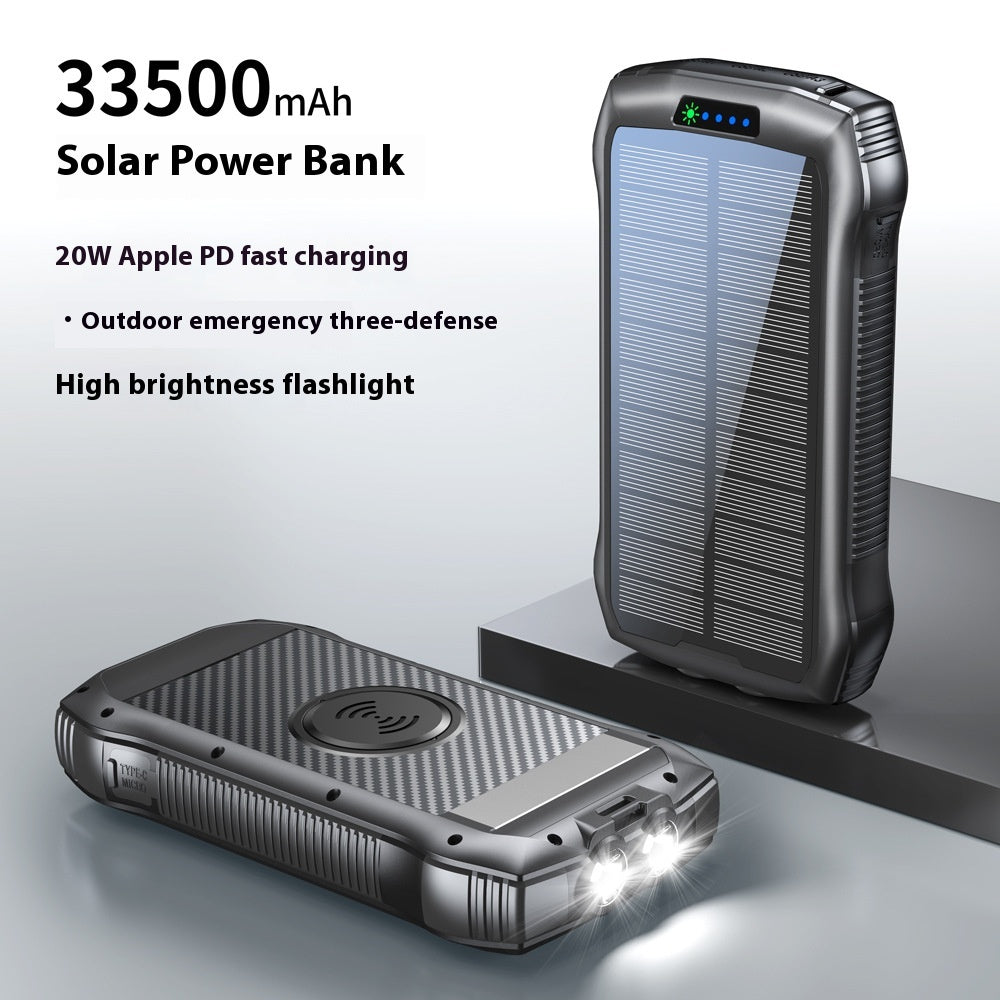 Wasserdichte Solar Powerbank mit LED