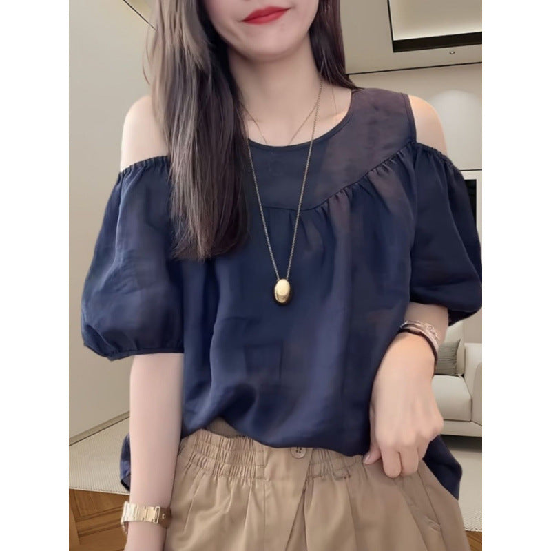 Damen Kurzarm-Shirt, leicht und elegant – Bild 5 | LuxeStyle