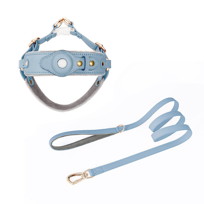 Hunde-Brustgeschirr mit AirTag-Halterung & Leine – Bild 9 | LuxeStyle