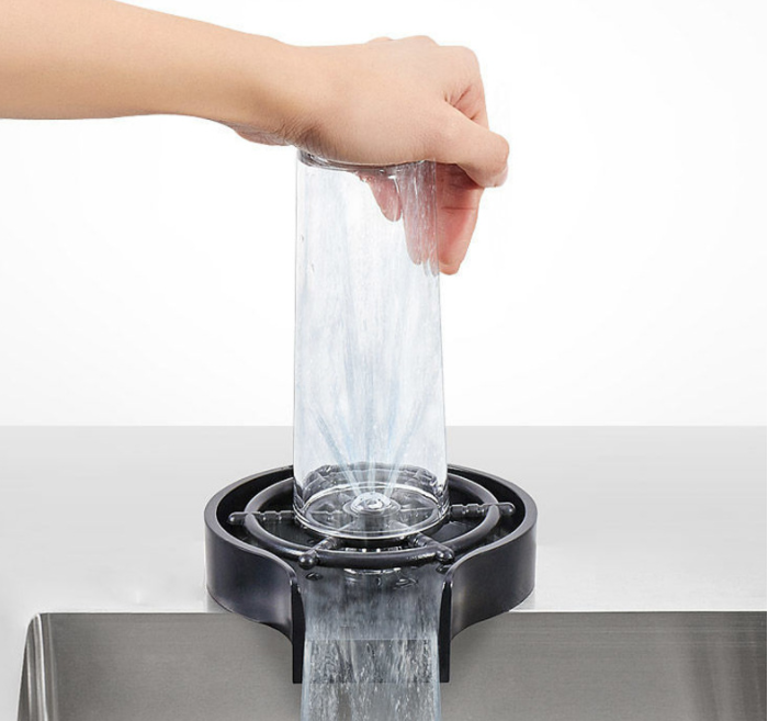 Automatischer Glasreiniger aus Edelstahl