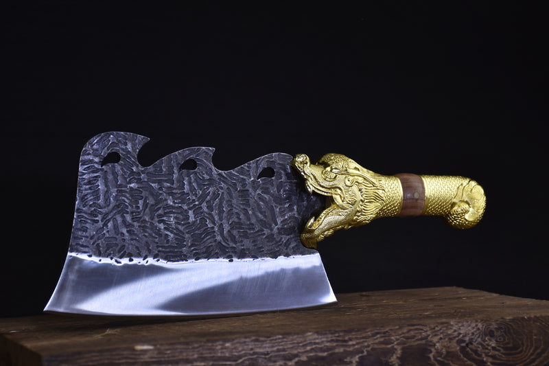 Drachenknochen-Hackmesser – Gold Edition – Bild 3 | LuxeStyle
