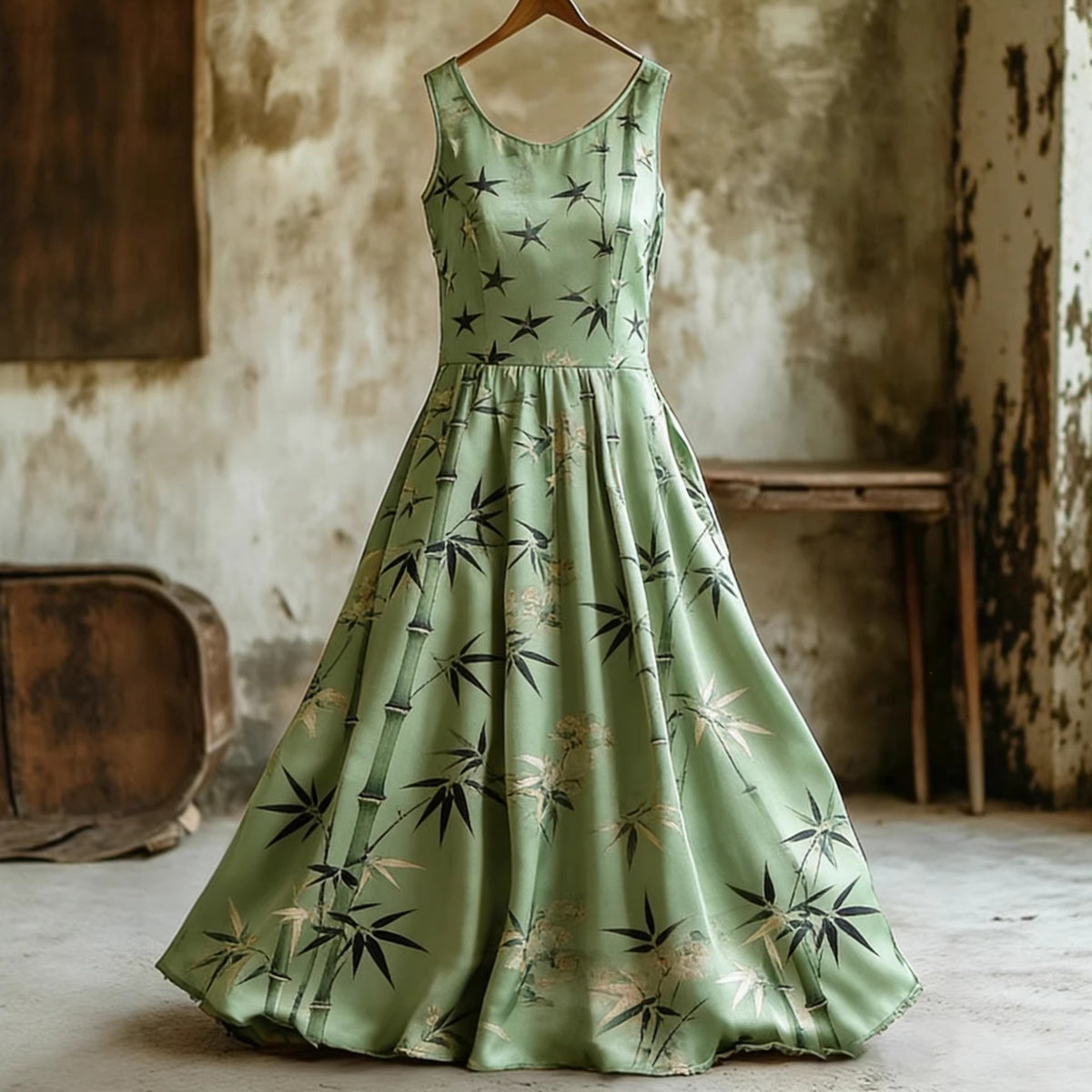 Oberkörper-Kleid mit Stern- und Mondmuster – Bild 7 | LuxeStyle