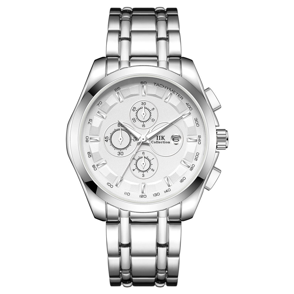 Luminöse Herrenquarzuhren mit Alloy-Armband