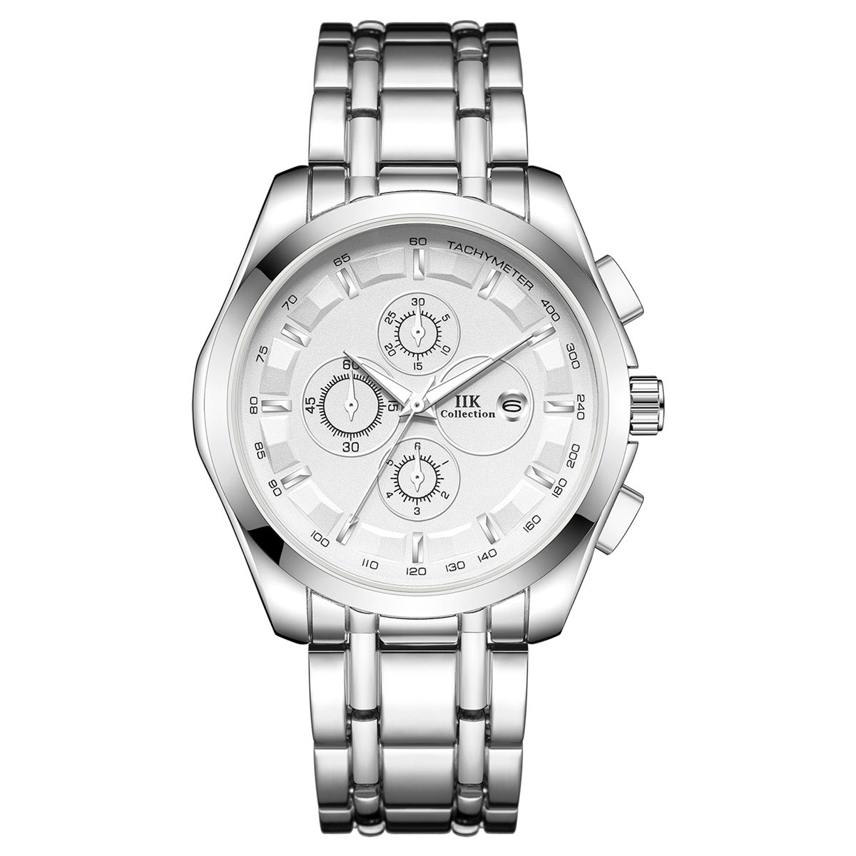 Luminöse Herrenquarzuhren mit Alloy-Armband