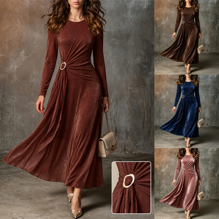 Elegantes, figurbetontes Etuikleid mit Langarm – Bild 2 | LuxeStyle