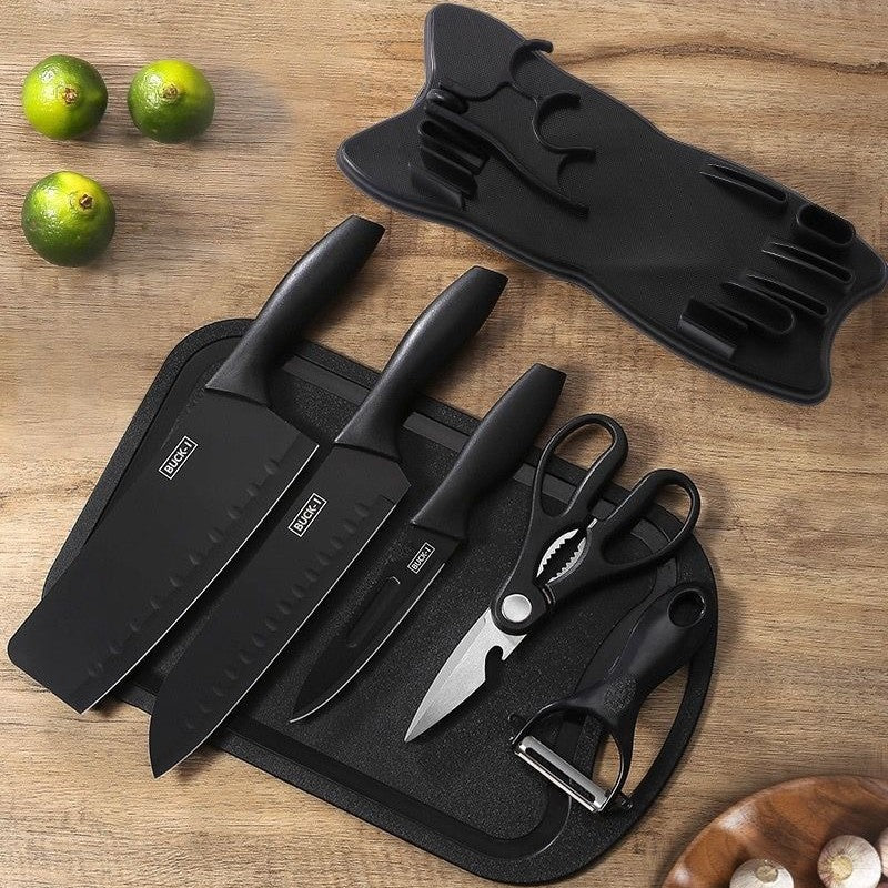 Küchenmesser-Set aus Keramik und Edelstahl