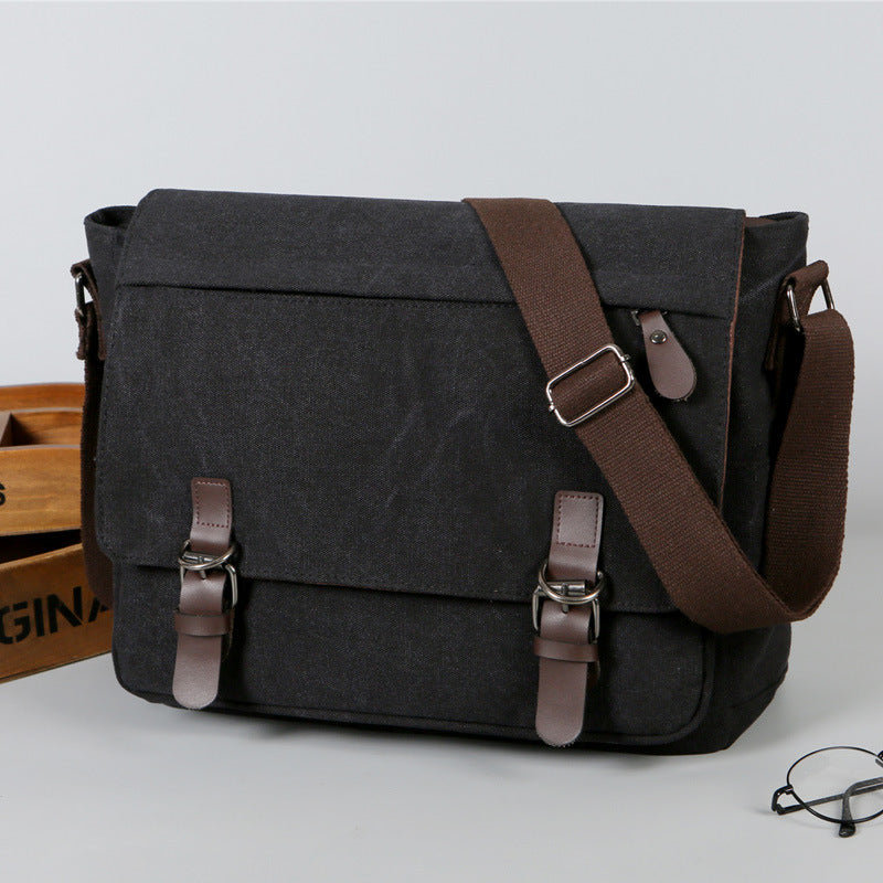 Robuster Canvas-Rucksack in Khaki – Bild 2 | LuxeStyle