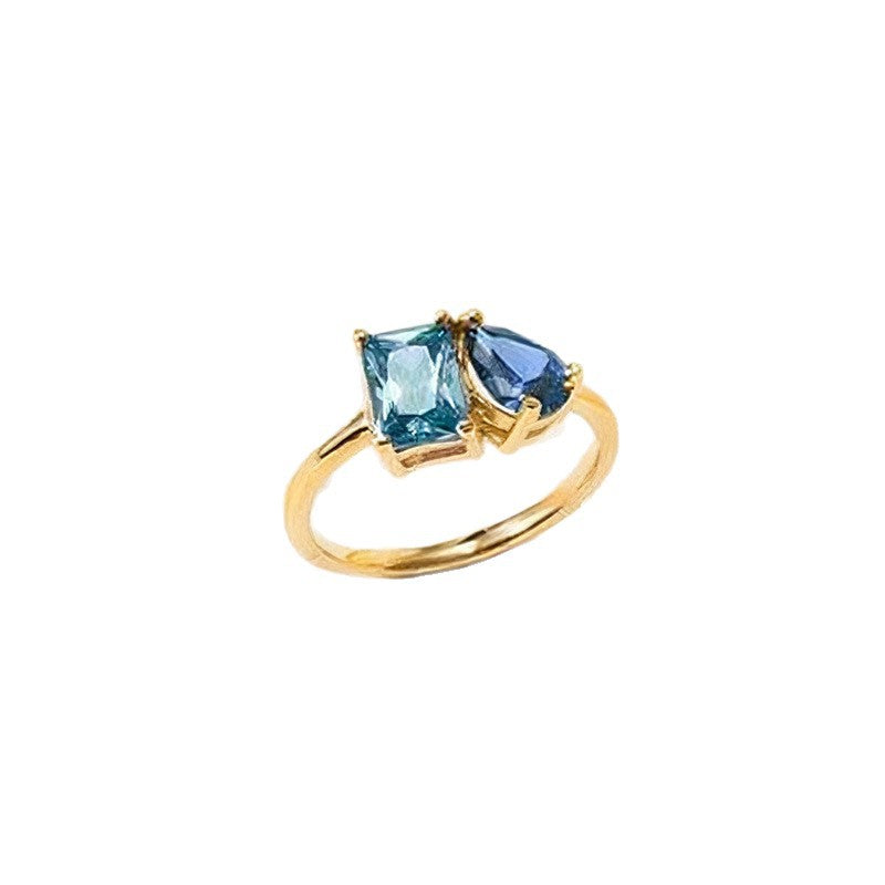 Minimalistischer Geburtsstein-Ring