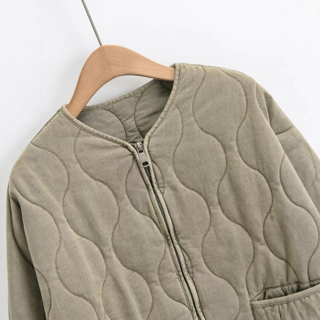 Gefütterte Baumwolljacke für Damen