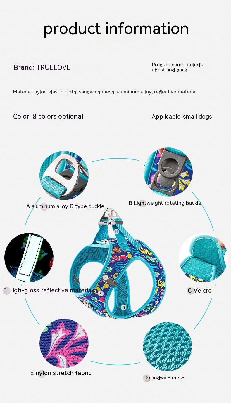 Hunde-Brustgeschirr mit Leine, atmungsaktiv – Bild 7 | LuxeStyle