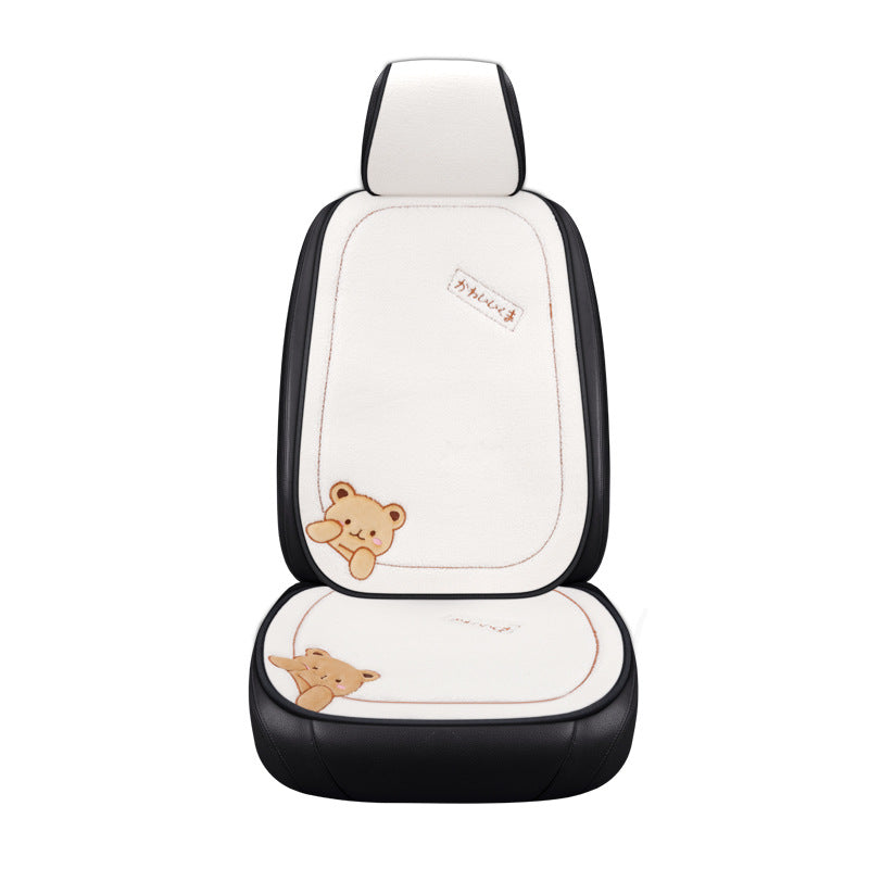 Auto-Sitzkissen-Set aus Plüsch | LuxeStyle