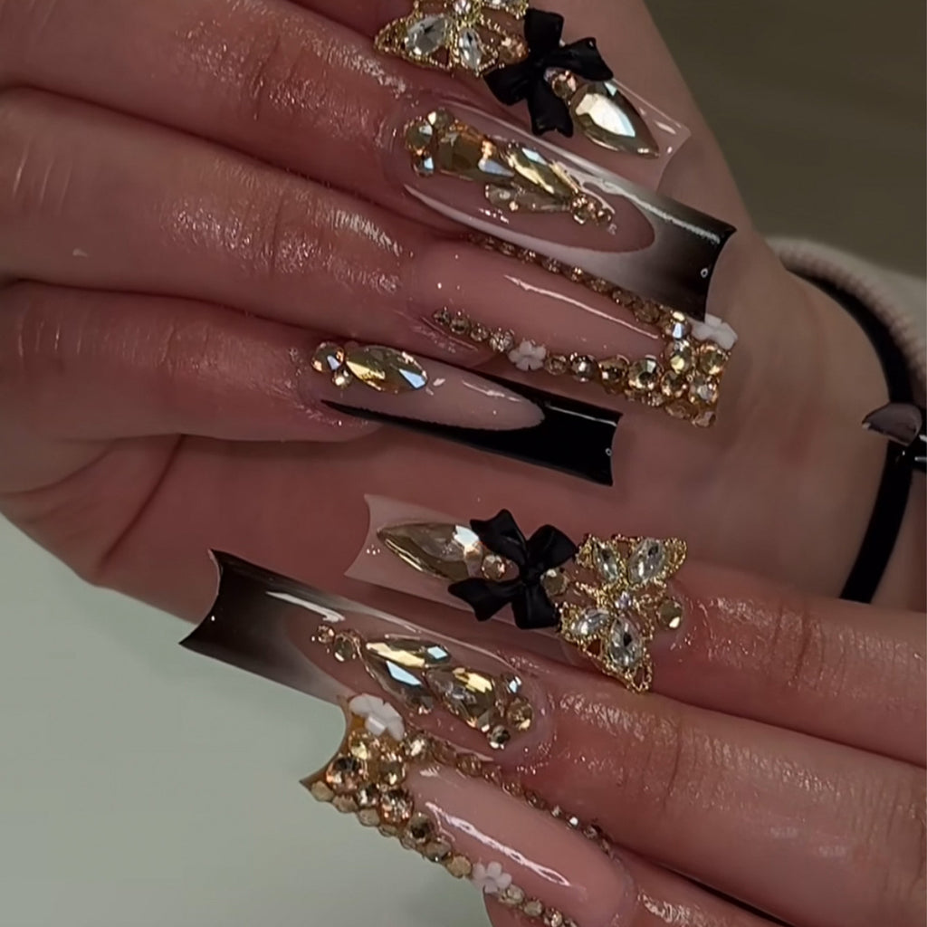 Abnehmbare künstliche Nägel mit 3D-Schmetterling – Bild 2 | LuxeStyle