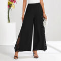 Elegante High-Waist Cropped Hose mit Spitze