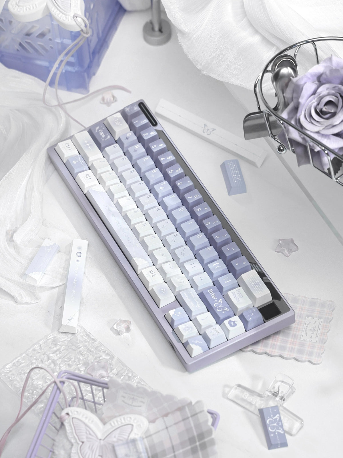 Muse Color Butterfly Whisper Keycaps Originalhöhe PBT | LuxeStyle