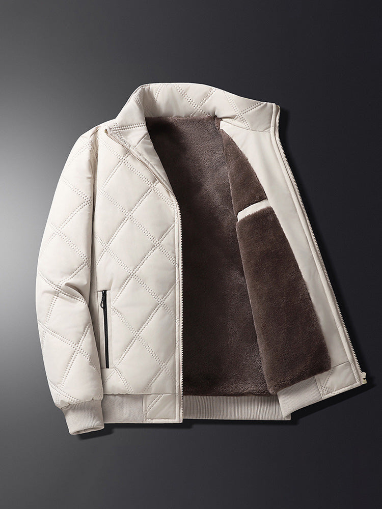 Winddichte Baumwolljacke mit Stehkragen für Herren – Ansicht 7