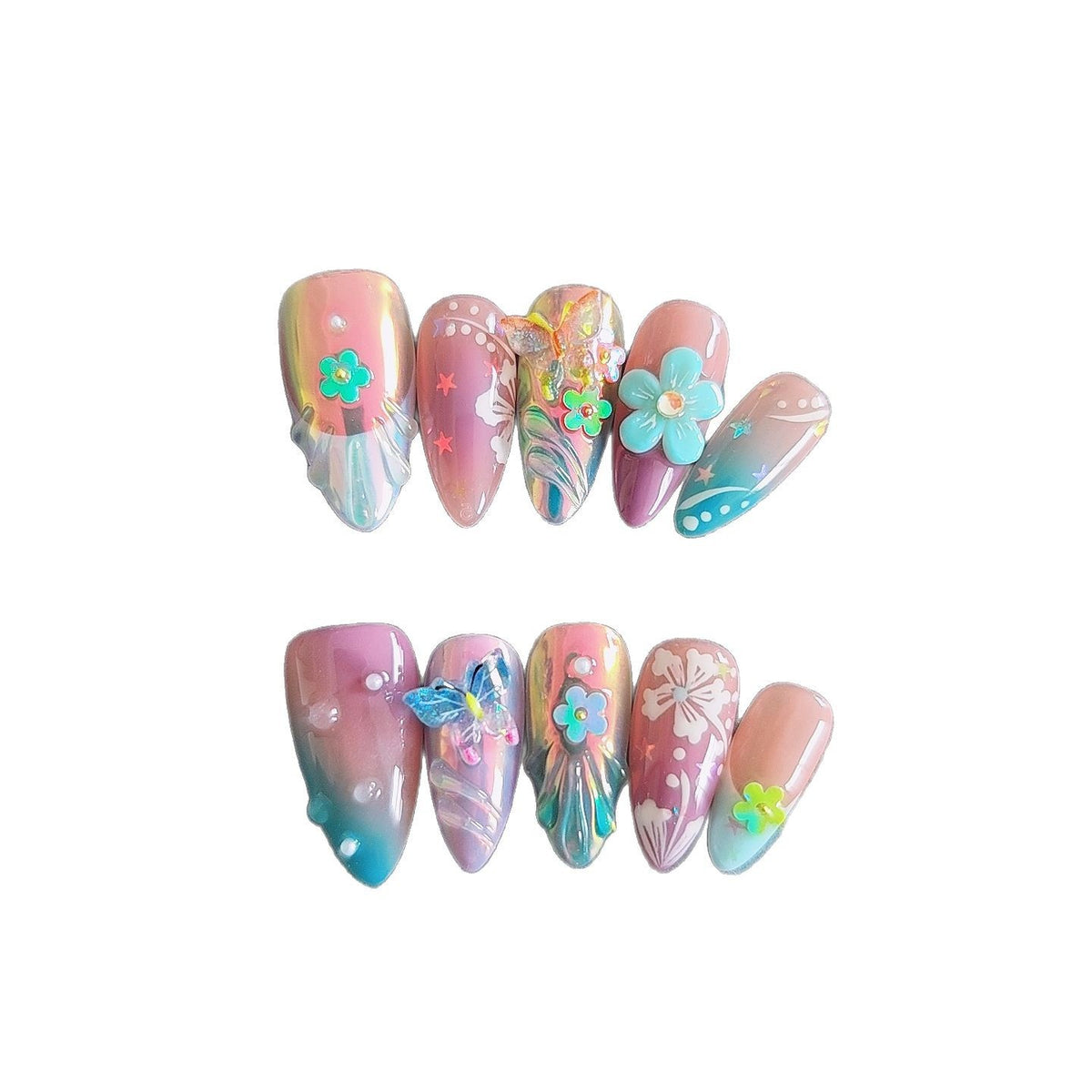 Bunte 3D-Blumen & Schmetterlinge zum Aufkleben – Bild 2 | LuxeStyle