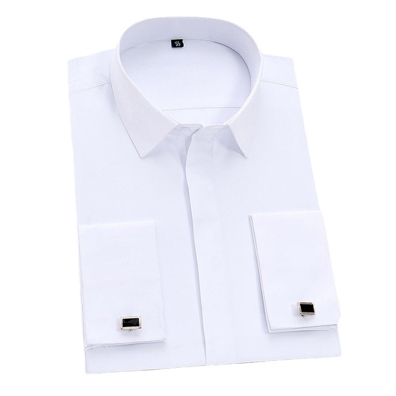 Herren Langarmhemd Slim Fit Weiss – Bild 6 | LuxeStyle