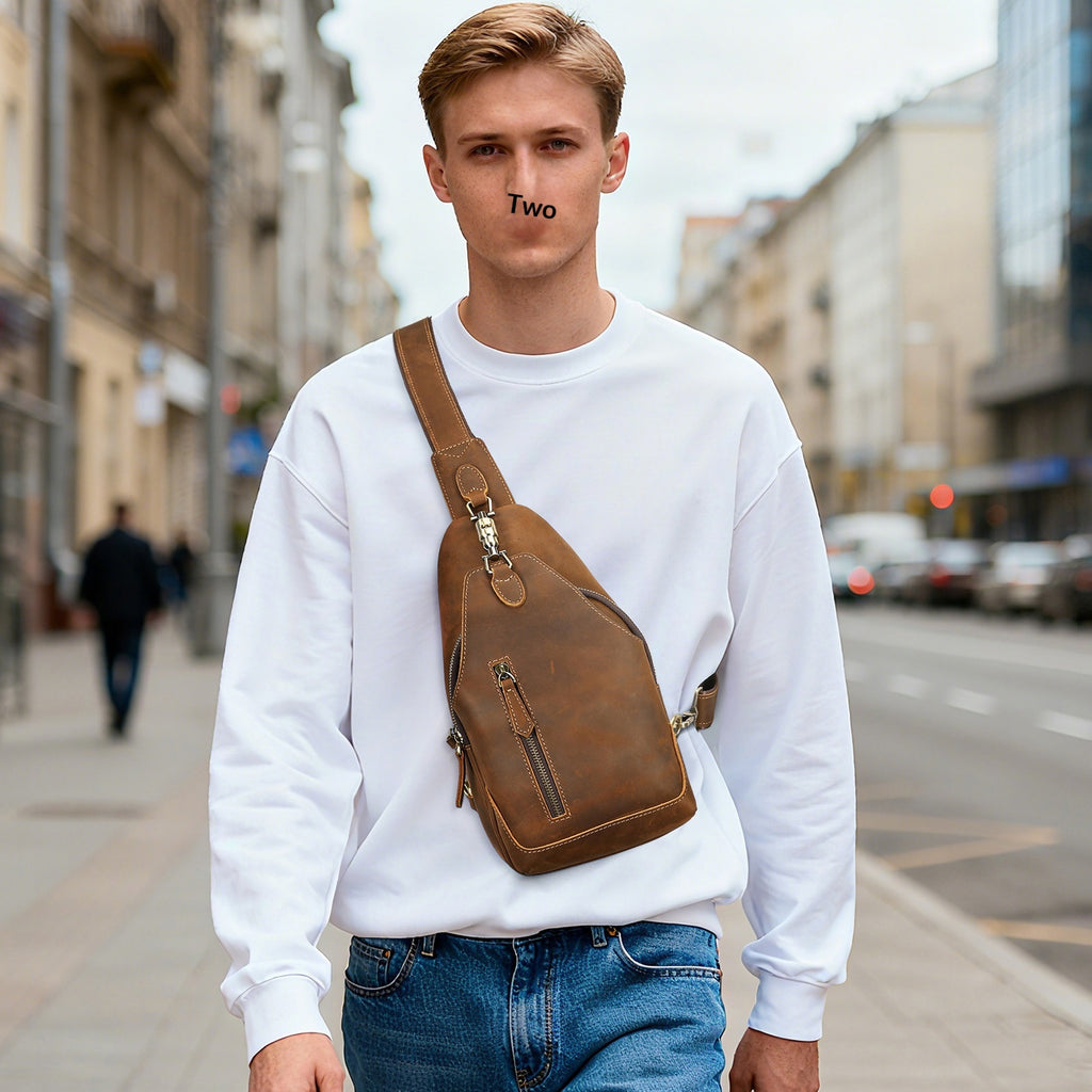 Ma Pi Brusttasche aus Echtleder – Ansicht 3