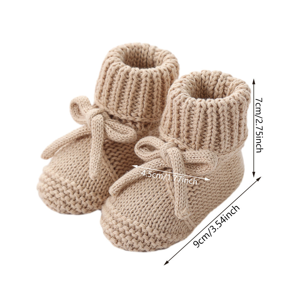 Strickschuhe für Kleinkinder mit Schleife – Bild 5 | LuxeStyle