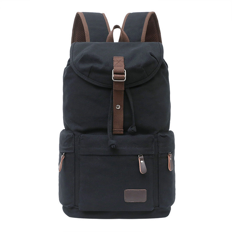 Canvas Rucksack Retro, 30×47×15 cm, 20-35 L – Bild 5 | LuxeStyle