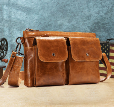 Leder-Crossbody-Tasche