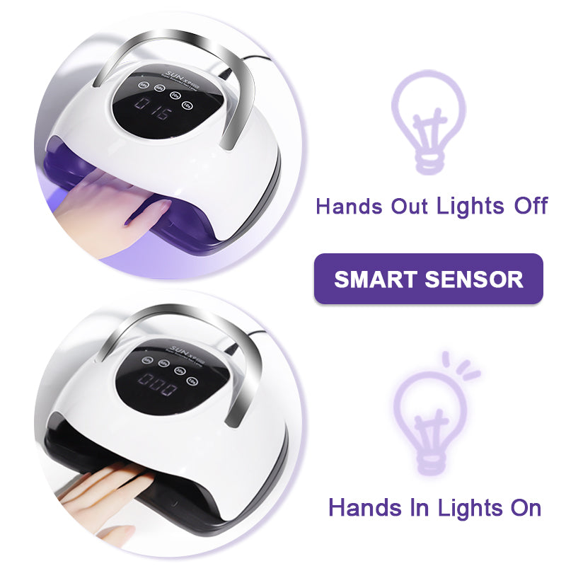 UV/LED Nagellampe mit Sensor und 4 Timern