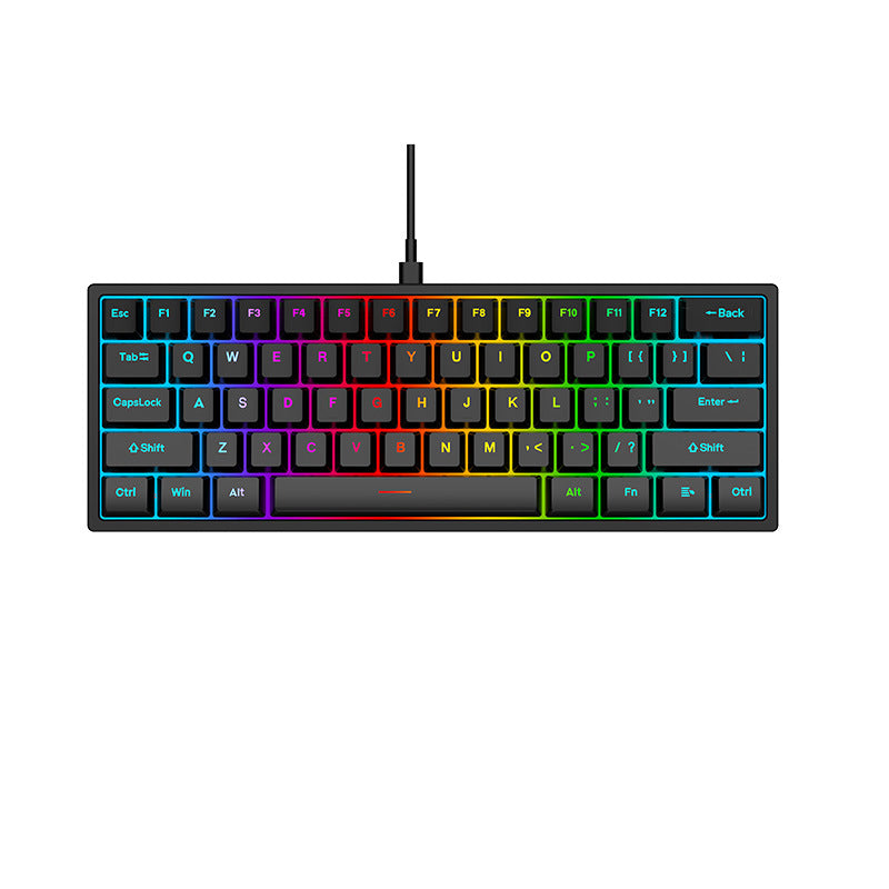Mechanische Tastatur mit 104 Tasten, USB-C, Blue Switches