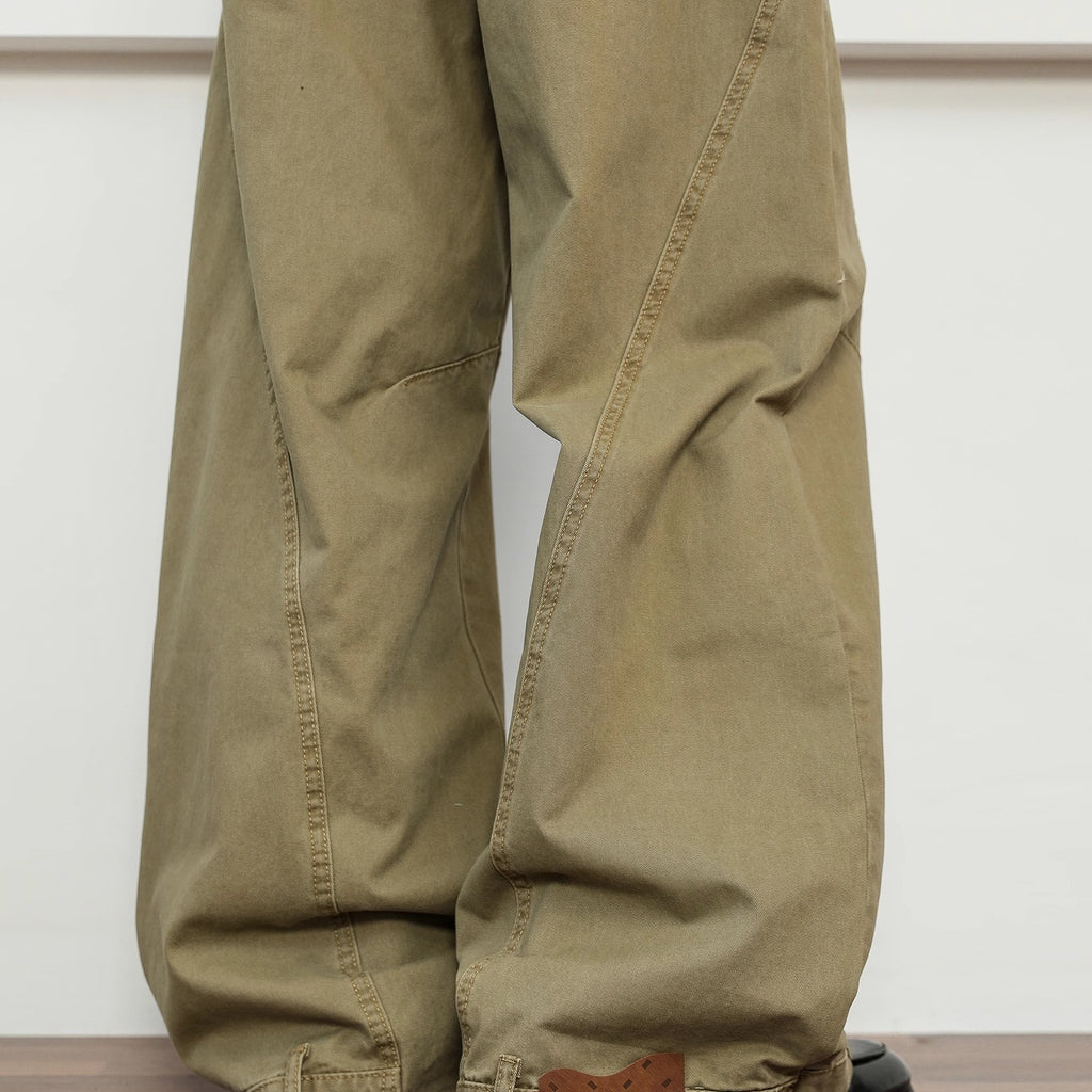 Herren Khaki-Hose, weiter Schnitt