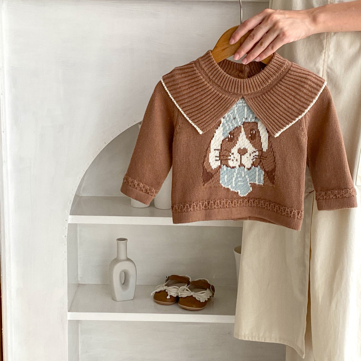 Jacquard Strickoberteil für Babys | LuxeStyle